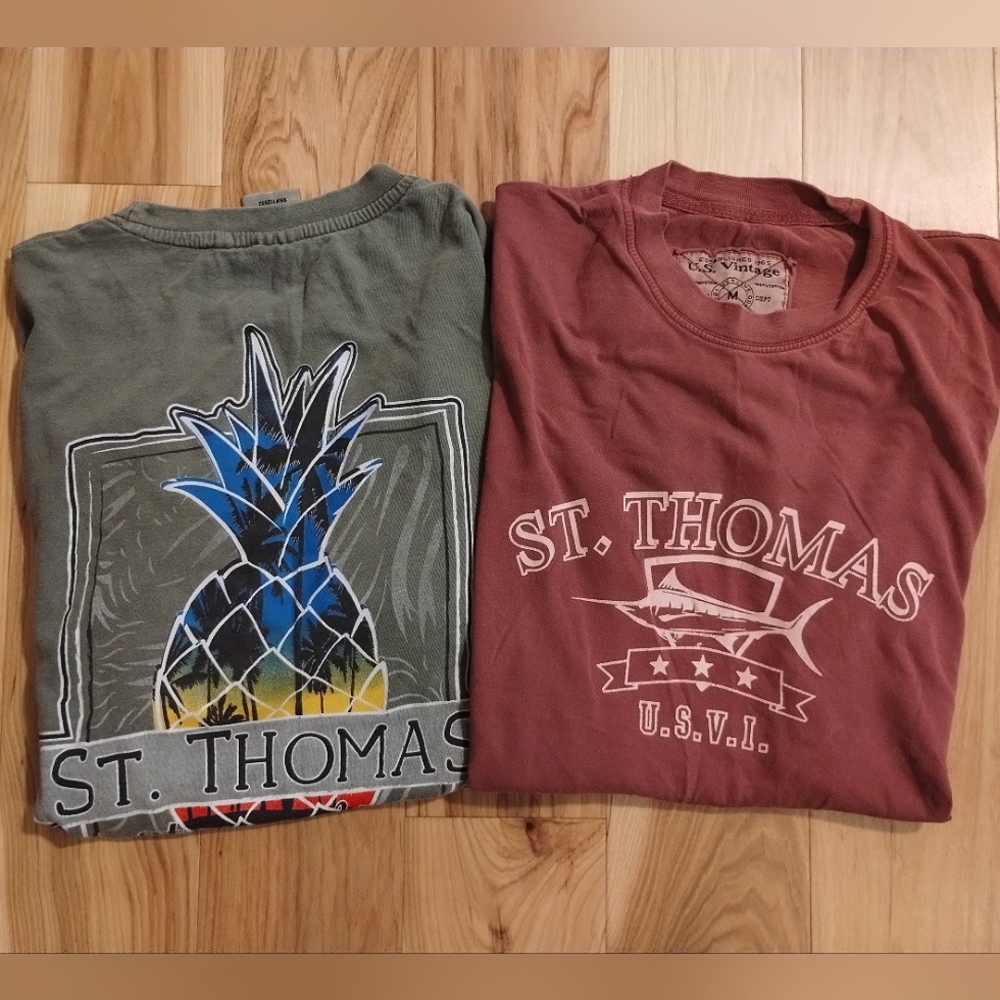 St Thomas US Virgin Islands T-shirt bundle unisex size medium